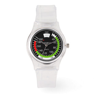 Montre Indicateur de vitesse verticale Geek de l'aviation