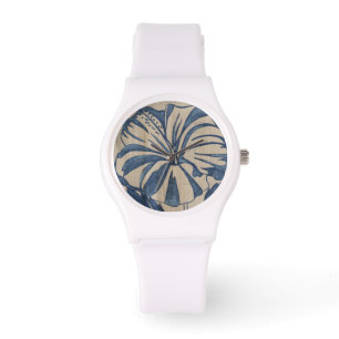 Montre Indigo Hibiscus