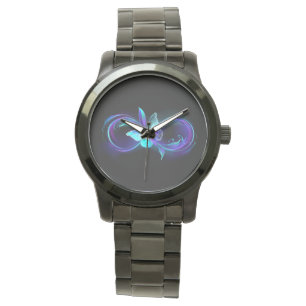 Montre Infinité brillante avec papillon magique