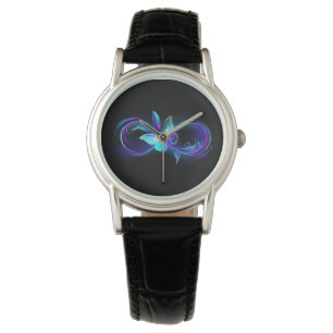 Montre Infinité brillante avec papillon magique