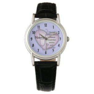 Montre Infirmière de coeur pourpre Anesthésiste