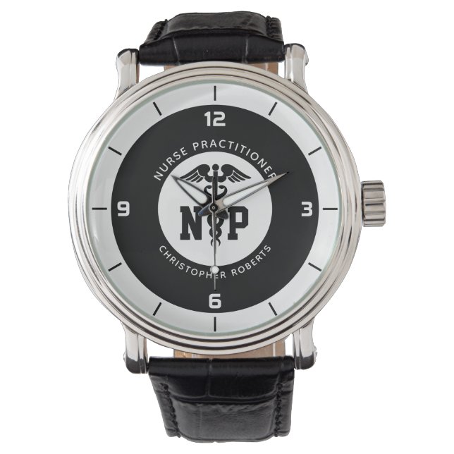 Montre Infirmière de NP personnalisée Praticien Diplôme C (devant)