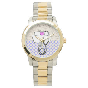 Montre Infirmière de surveillance Casquette et stéthoscop