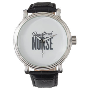 Montre Infirmière diplômée Script Typographie Vector Desi