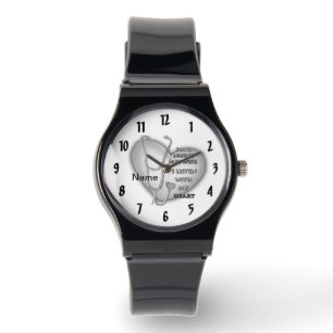Montre Infirmière du coeur gris