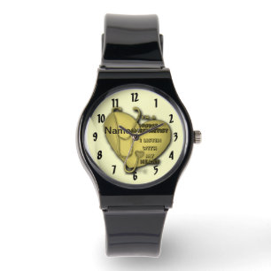 Montre Infirmière du Coeur Jaune Anesthésiste