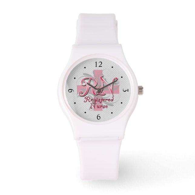 Montre Infirmière inscrite à la RN, persiennes de croix r (Recto)