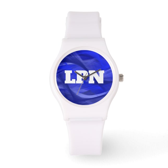 Montre Infirmière LPN Cool Blue Design Watch (Recto)
