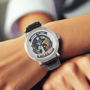 Montre Infirmière par sorcière de jour par Halloween de n