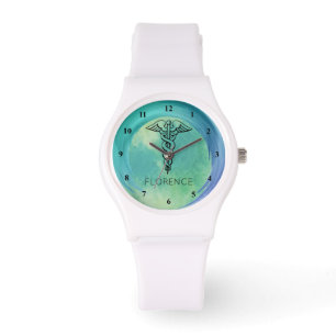 Montre Infirmières du symbole   de caducée soignant le
