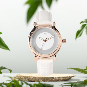 Montre Initiales vert poussiéreux personnalisées eWatch W