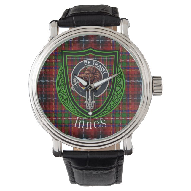 Montre Innes Scottish Clan Tartan & Crest (devant)
