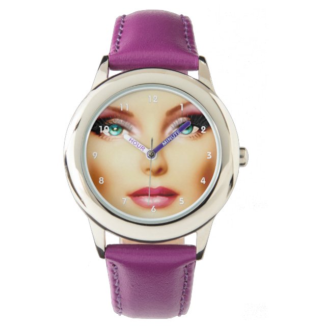 Montre Insérez votre propre image Cool L'acier inoxydable (devant)