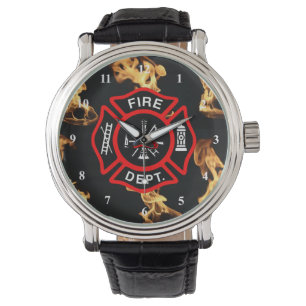 Montre Insigne de département du feu de la croix maltais