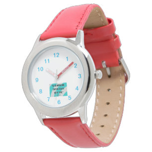 Montre Inspiration Kid's Red Leather Strap Watch
