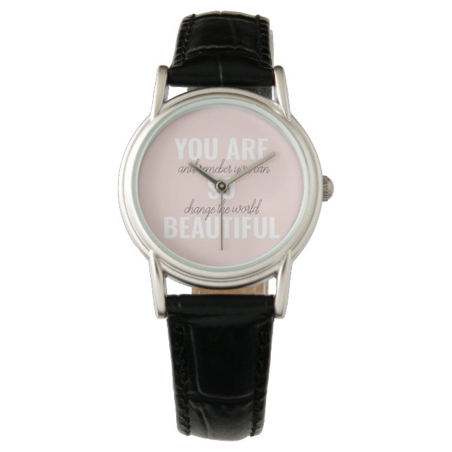 Montre Inspiration Vous Êtes Si Belle Citation Positive (devant)