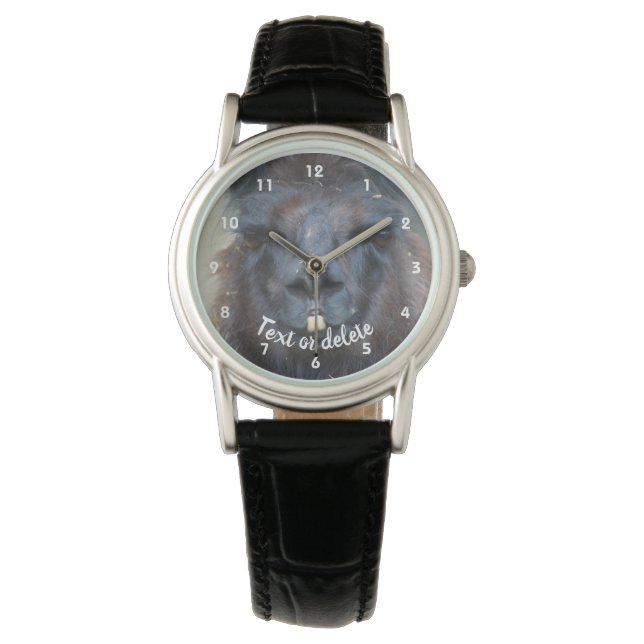 Montre Intense Llama Face Gros Plan Personnalisé (devant)