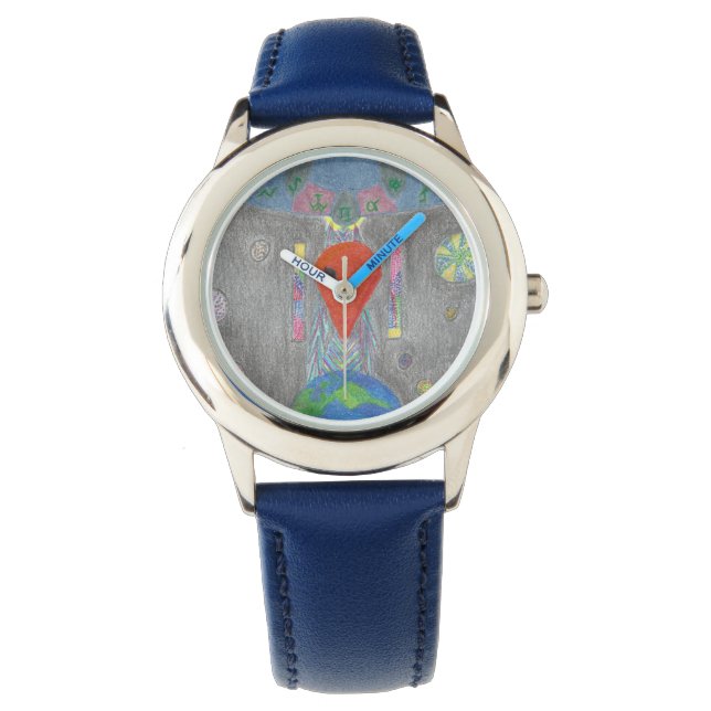 Montre Interaction UFO Earth et Alien Watch (devant)