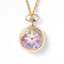 Montre Iridescence Lavande Rose Compass Rhinestone