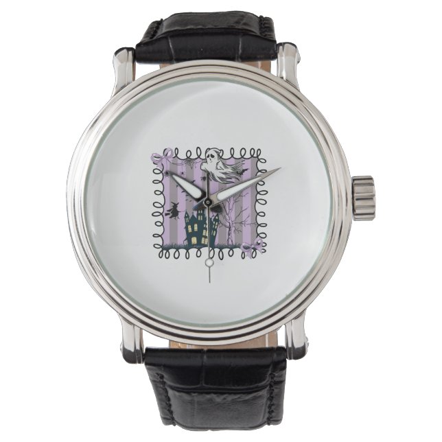 Montre Iridescente Coquette Halloween (devant)