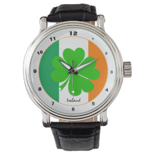 Montre Irish Flag & Irlande mode tendance / Shamrock