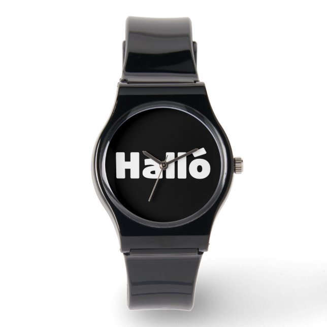 Montre Islandais Halló { Hello ) Íslenska (Recto)