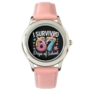 Montre J'ai survécu 67 jours d'école Mème drôle Professeu