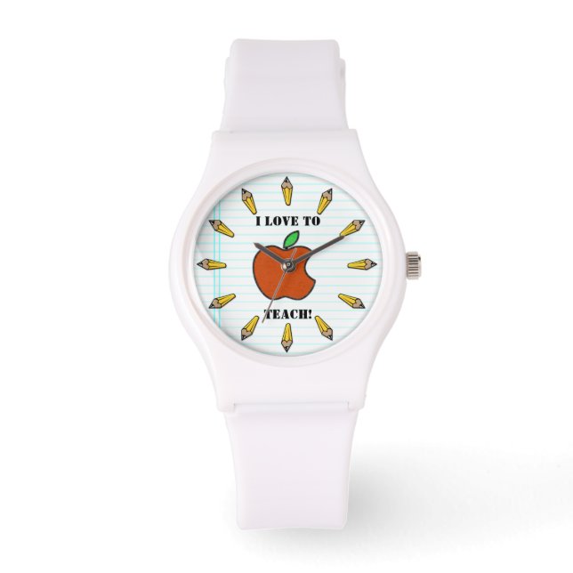 Montre J'Aime Enseigner ! (Personnalisé) (Recto)