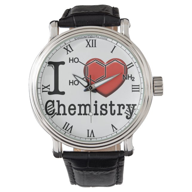 Montre J'aime la chimie (devant)
