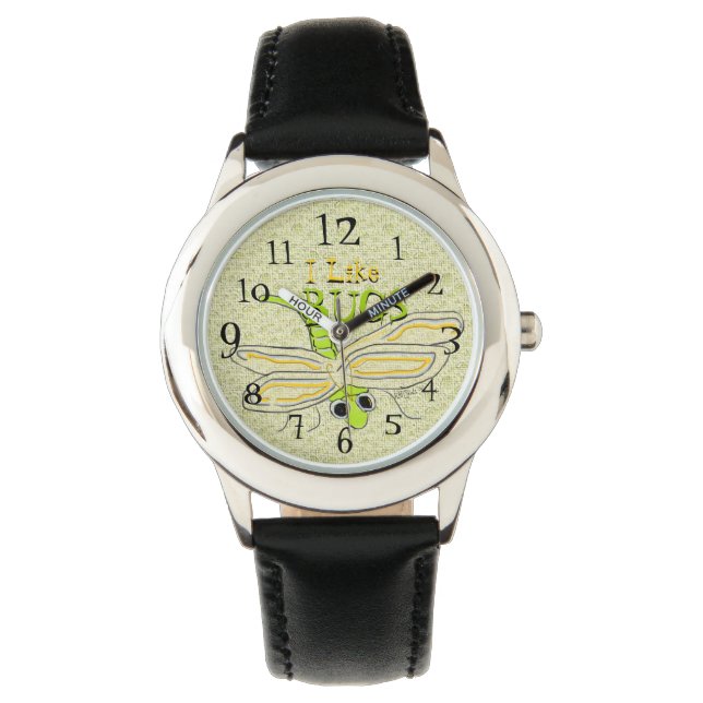 Montre j'Aime les Bugs (devant)