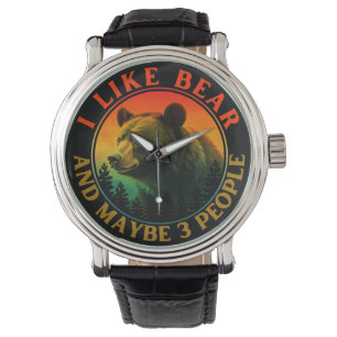 Montre J'aime les ours et peut-être 3 personnes