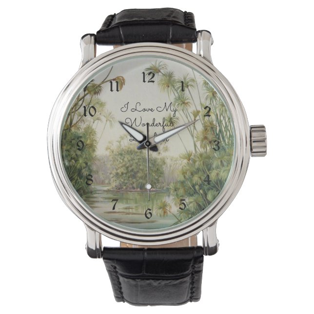 Montre J'Aime Ma Merveilleuse Fille (devant)