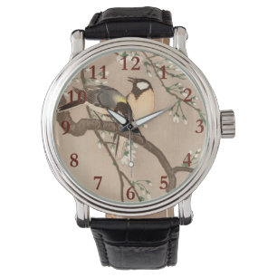 Montre Japonais Asiatique Koson Bird Chickadee Songbird