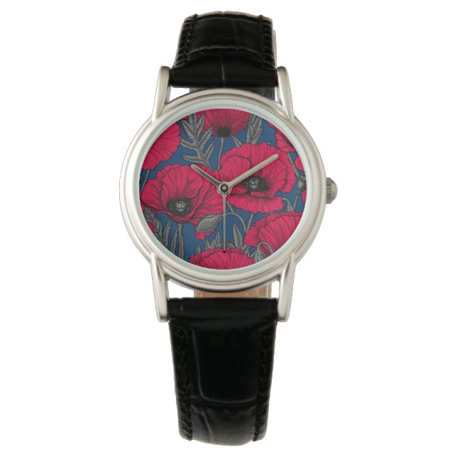 Montre Jardin à pavot nocturne (devant)