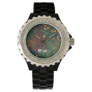 Montre Jardin aux fleurs Gustav Klimt