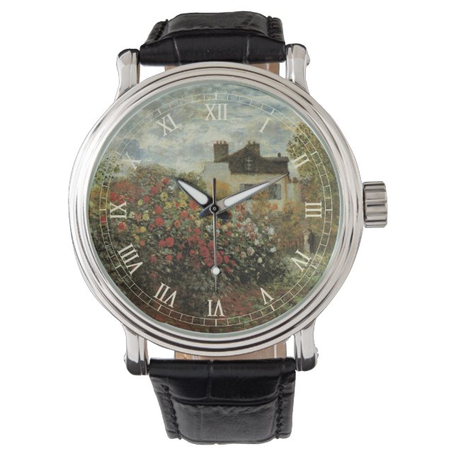 Montre Jardin de Monet à Argenteuil par Claude Monet (devant)