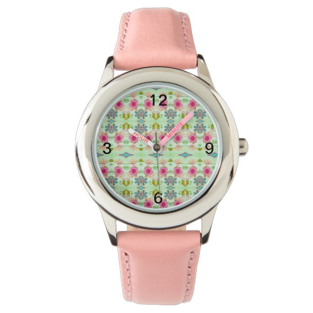 Montre Jardin Éclectique Enchantant : Beauté Florale Dive (devant)