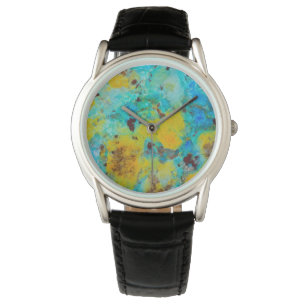 Montre Jasper Chrysocolla Bleu
