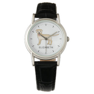 Montre Jaune Labrador Retriever Dessin Dog & Nom