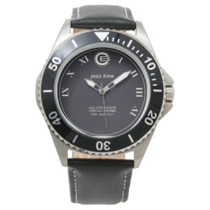 Montre Jazz Watch- Style plongée noir