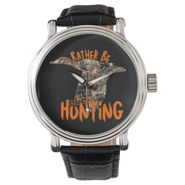 Montre Je préférerais être chasseurs de canards (devant)