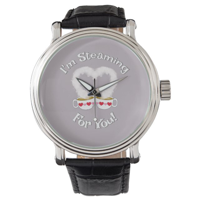 Montre Je suis à la vapeur pour vous Valentine's Teacups  (devant)