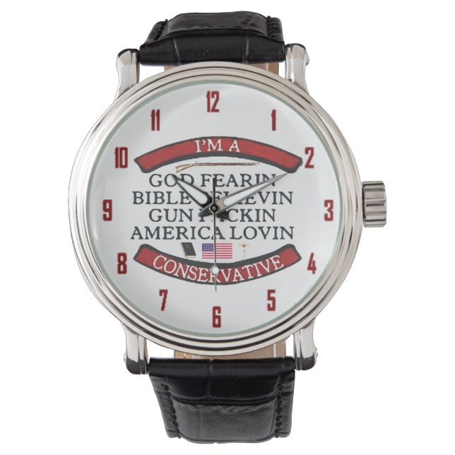 MONTRE JE SUIS CONSERVATEUR (devant)