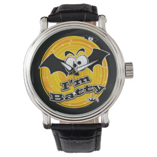 Montre Je suis tourbillon orange et jaune Batty
