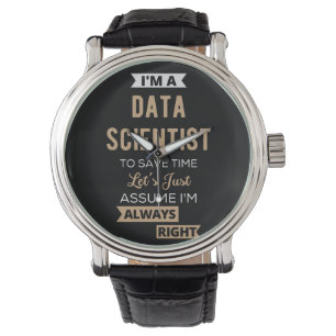 Montre Je suis un chercheur en données, pour gagner du te