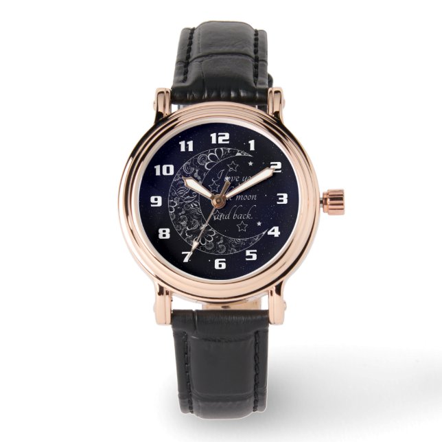Montre Je t'aime à la lune et au retour (Recto)