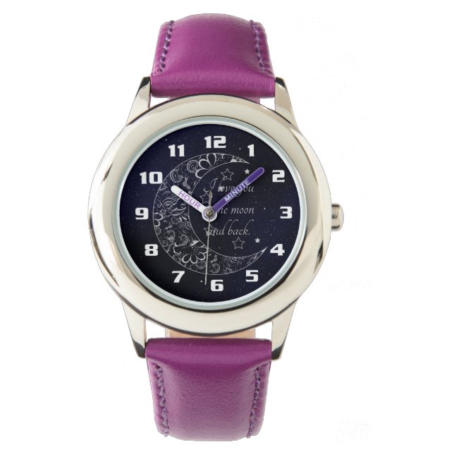 Montre Je t'aime à la lune et au retour (devant)