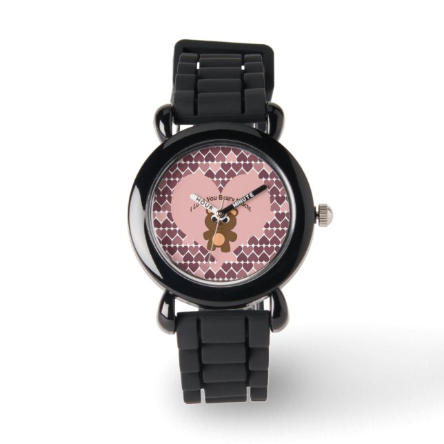 Montre Je t'aime beaucoup, fais attention ! Arrière - pla (Recto)