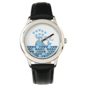Montre Je T'Aime Whaley ! Bleu