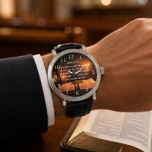 Montre Jean 3:16 Dieu aima tant le monde lanterne lumineu